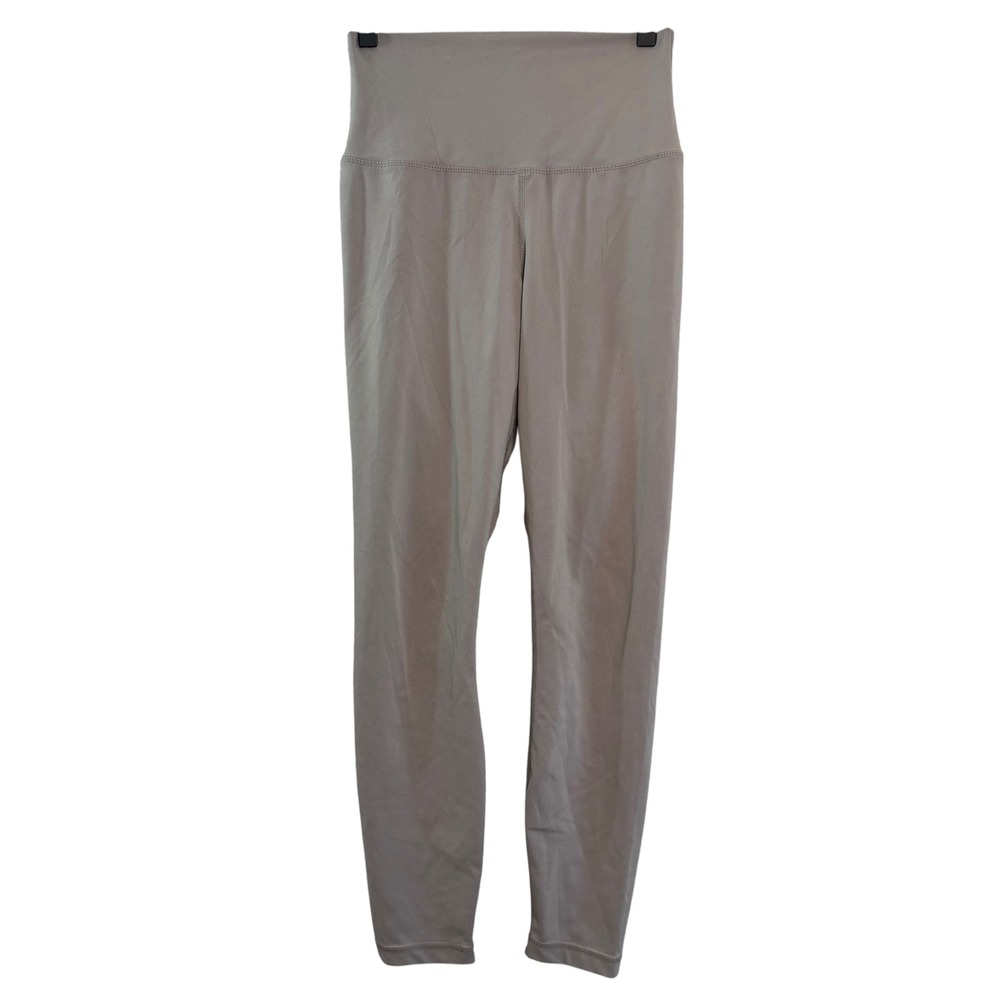 Yogalicious Lux Womens High Waist Leggings Taupe Gray Small Activewear